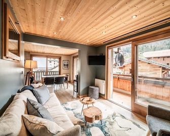 Janin 3 Charmant appartement rénové avec 2 chambres et espace cabine - Morzine - Living room