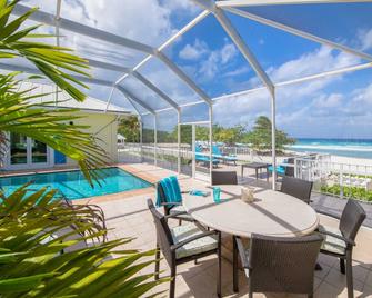Cayman Sands: Secluded Beach Villa with Pool Atrium & Guest Cottage - North Side - Pool