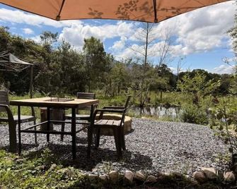 Dome with Private Jacuzzi in Villa de Leyva - Nature & Relaxation - Boyaca - Patio