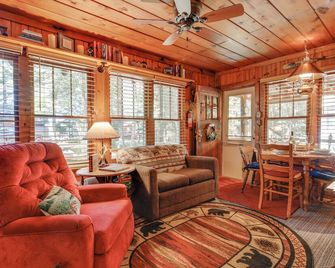 Dock and Beach Access Duplex Lake Cabin! - Saint Germain - Living room