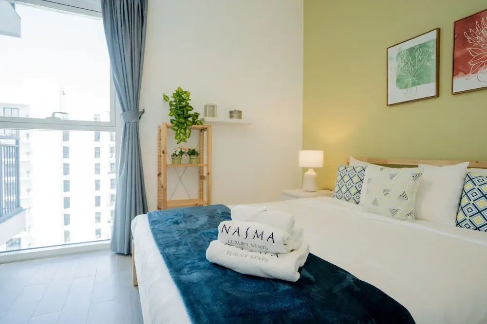 نسمة للشقق الفاخرة - ووترز إيدج في جزيرة ياس - أبو ظبي - غرفة نوم