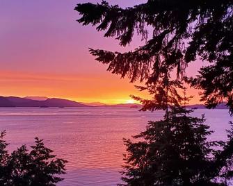 Ocean Front- 8 Bedroom Luxury Vacation Home Featuring Boat Moorage And Kayaks - Pender Island - Beach