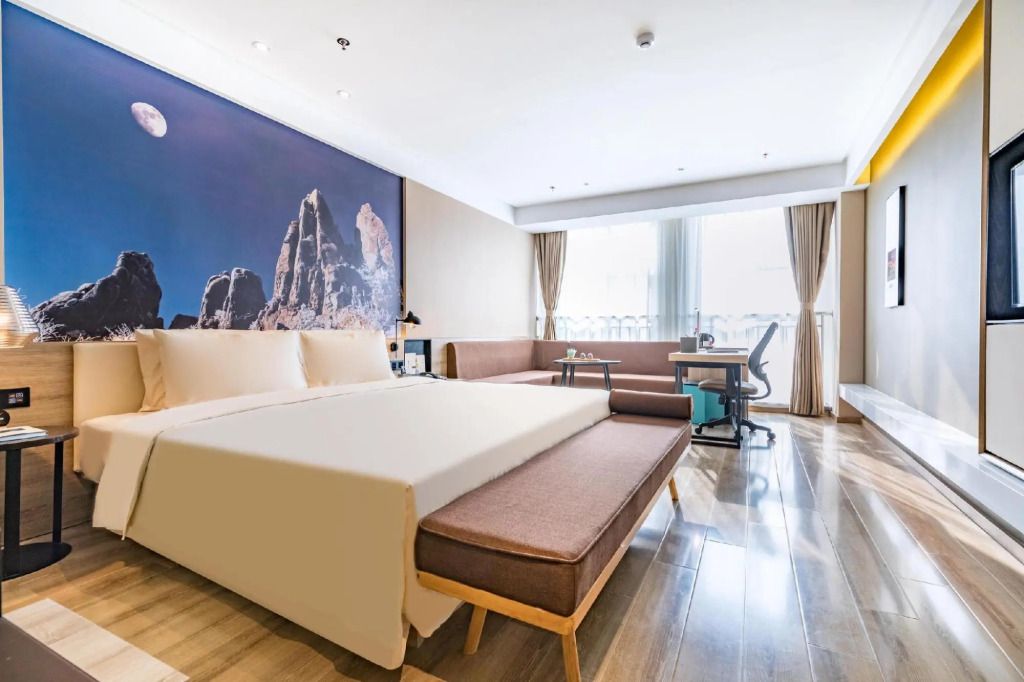 Atour Hotel Qingdao Heilongjiang Zhong Road - צ'ינגדאו - חדר שינה