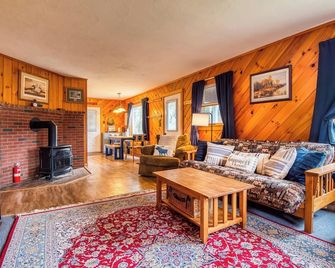 Whispering Winds | Shared Waterfront w/ Large Yard & Fire Pit - Rangeley - Living room