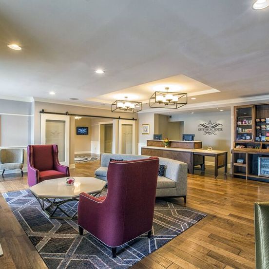 Lobby view of Hotel Gettysburg