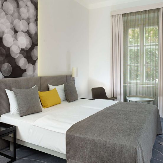 Bedroom view of Park Plaza Budapest