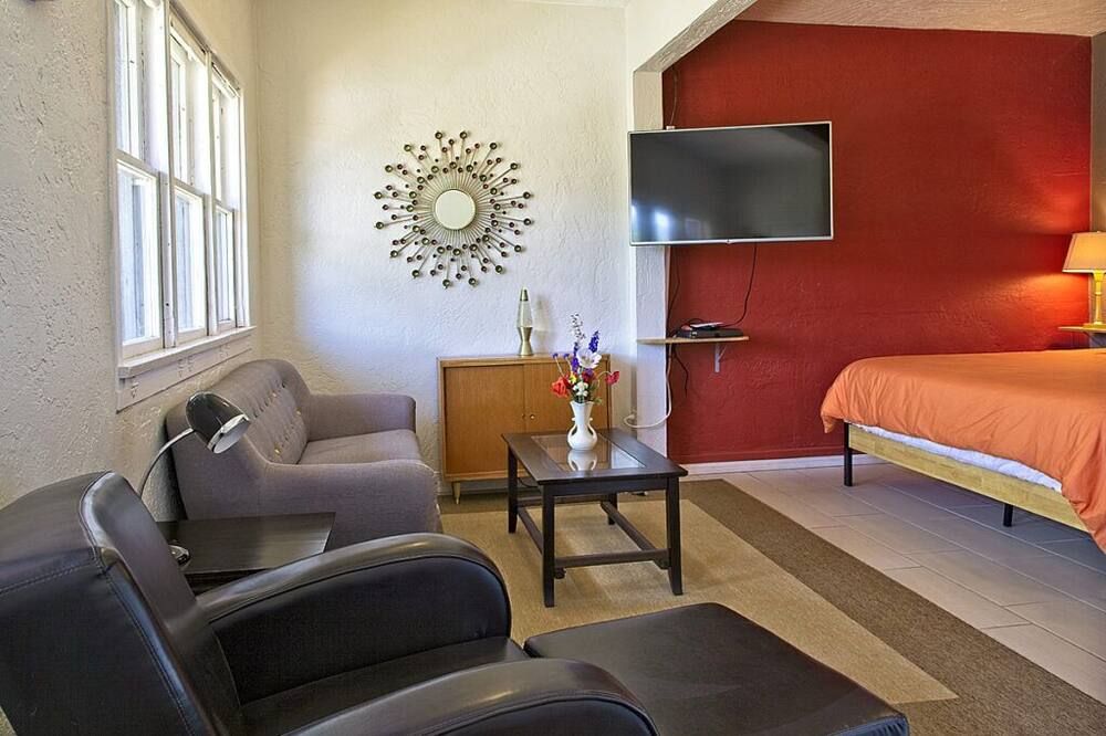 Living room view of Cool Modern Loft Apartment