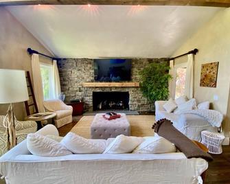 Private gated Villa with pool overlooking vineyards - Saint Helena - Living room