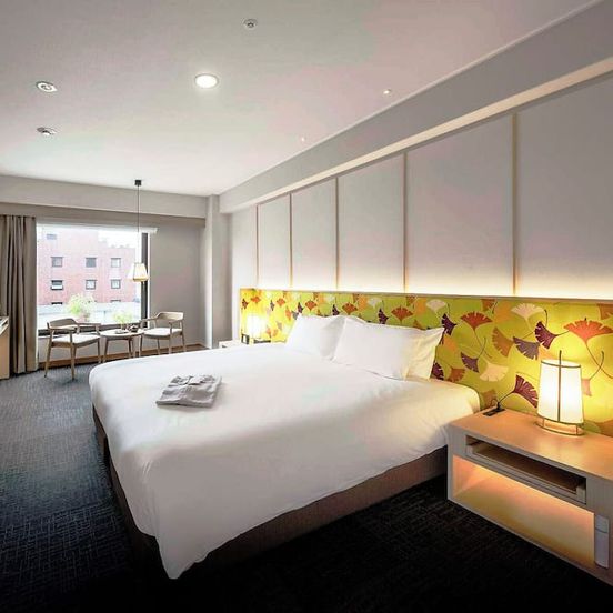 Bedroom view of Noku Kyoto