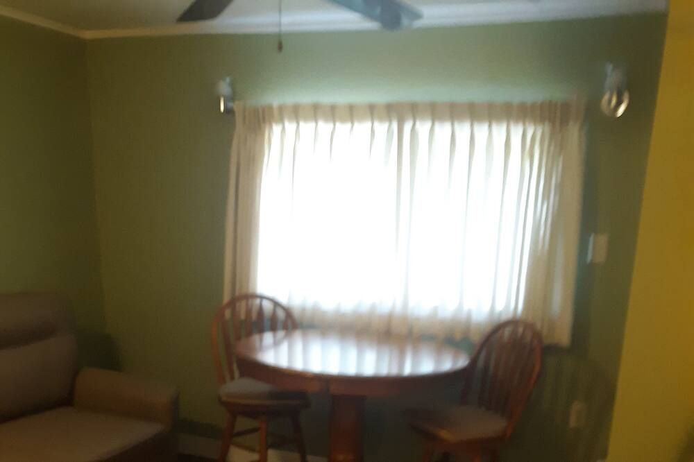 Dining room view of Magnolia Gallery & Inn - lodging in an1864 building in a living ghost town.