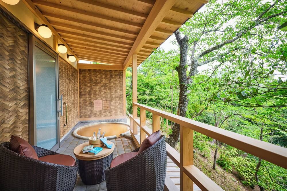 Arima Onsen Motoyu Ryuusenkaku - קובה - מרפסת