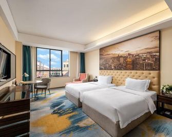 Meibiao Meihui Hotel (Xiangyang Liuji Airport Shenzhen Industrial Park) - Xiangyang - Schlafzimmer