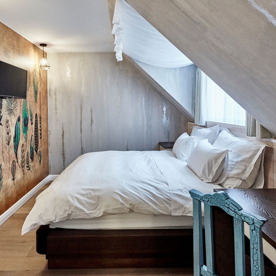 Bedroom view of Maison Bistro & Hotel