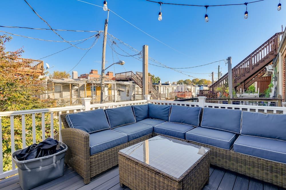 تريندي بالتيمور تاون هوم 2 مي تو داون تاون! - بالتيمور - شرفة