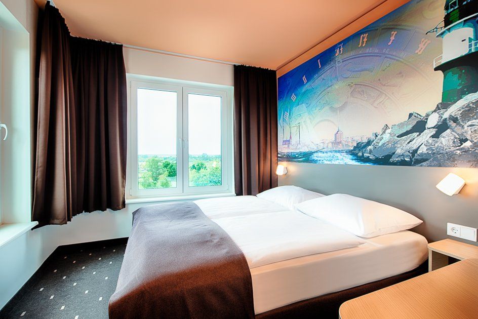 بي آند بي هوتول روستوك هافين - روستوك - غرفة نوم