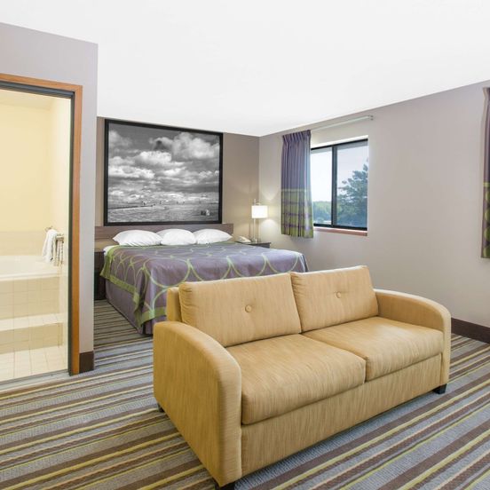 Bedroom view of Super 8 by Wyndham Hastings