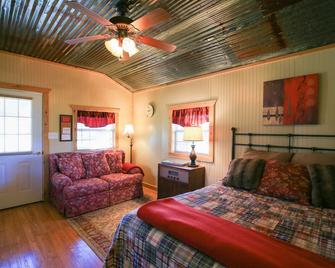 1 Room Cabin getaway, quiet country views, wildlife, pet friendly - Kerrville - Bedroom