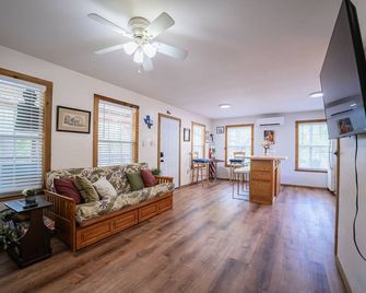 Private River Haus Directly on the Tube Chute! - New Braunfels - Living room