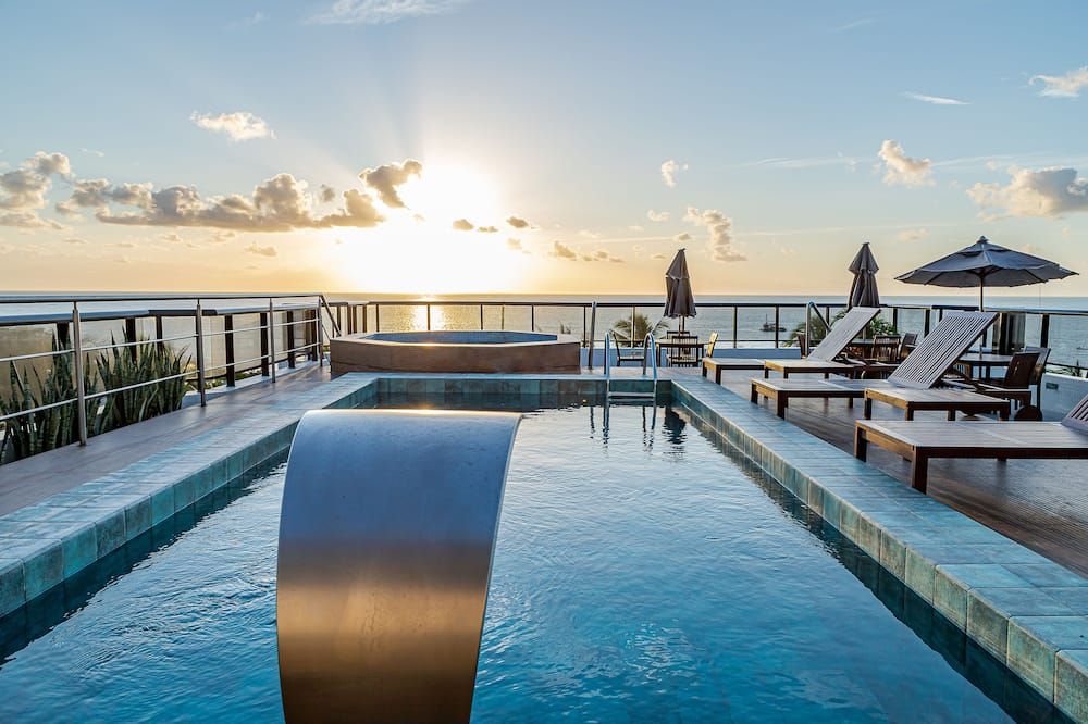 Atlântico Praia Hotel - ז'ואאו פסואה - בריכה