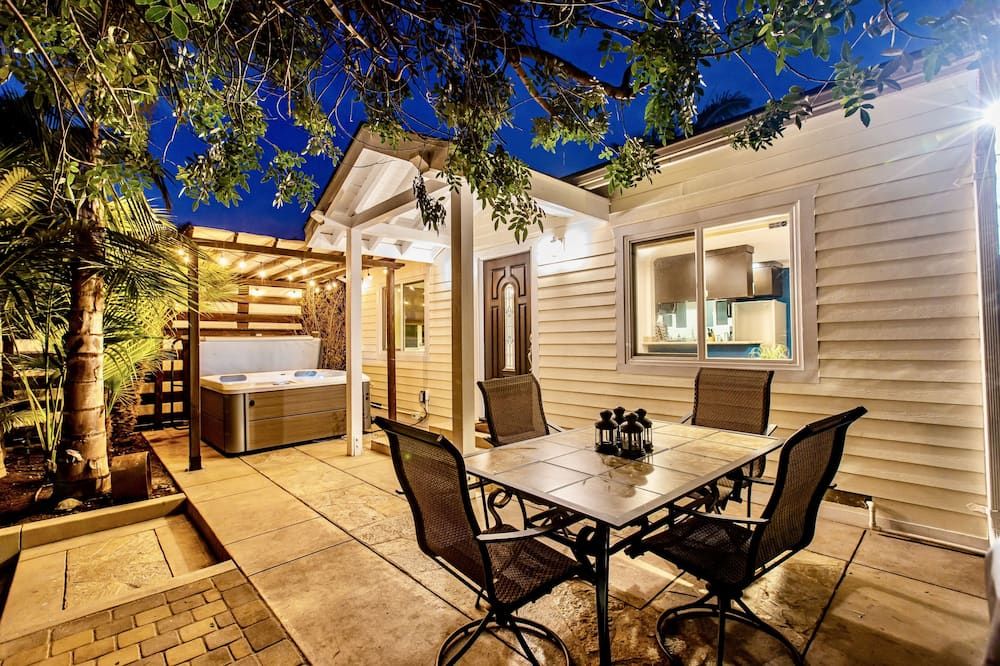 Beatiful Zen Villa In Hillcrest!! Gated Ac Hottub Paring Kingbed - سان دييغو - شرفة مرصوفة