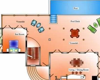 Luxury Caribbean home with pool and spectacular ocean views & Charming Cottage - Calibishie - Floorplan