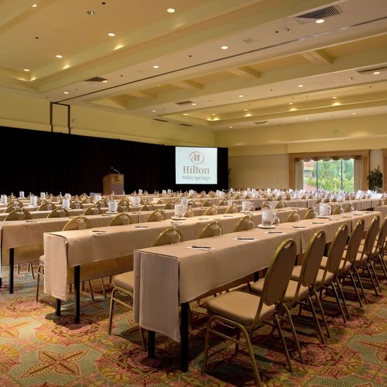 Conference room view of Hilton Palm Springs