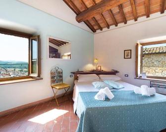 Country House Hotel with 360° view of Val d'Orcia and Pienza - Trequanda - Habitación