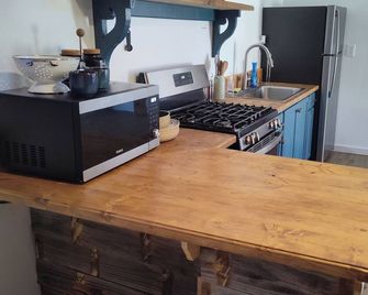 One bedroom cabin with an extra loft sleeping space minutes from the Frio River! - Leakey - Kitchen
