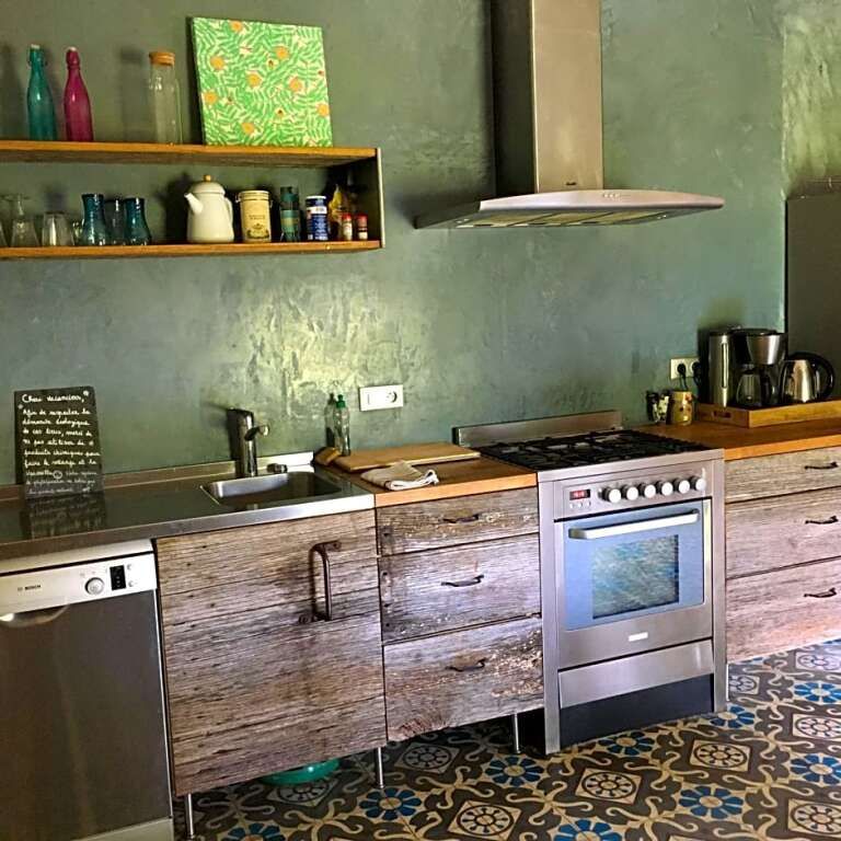 Ecolodge La Belle Verte - Saint-M'hervé - Cucina