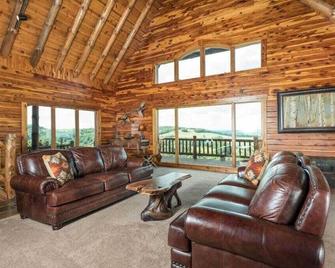 Coschocton Hills - 2 Luxury Log Cabins - Lake - Coshocton - Living room