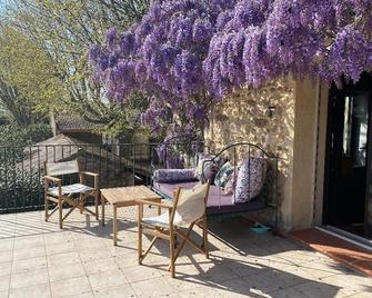 Family home amidst vineyards in Drôme provençale - Tulette - Patio