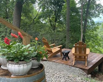 The Grape Escape - Off Grid Cabin - Wine Trail & Lake View - Pet Friendly! - Hammondsport - Patio