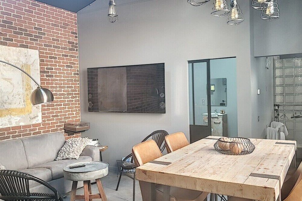 Superbe Loft industriel 3 pièces, classé 4 étoiles, proche Palais des Festivals - كان - غرفة طعام