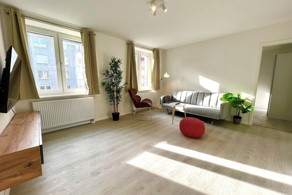 Favorite Stays - Suite And More - 10 Min zur Messe - Düsseldorf - Soggiorno