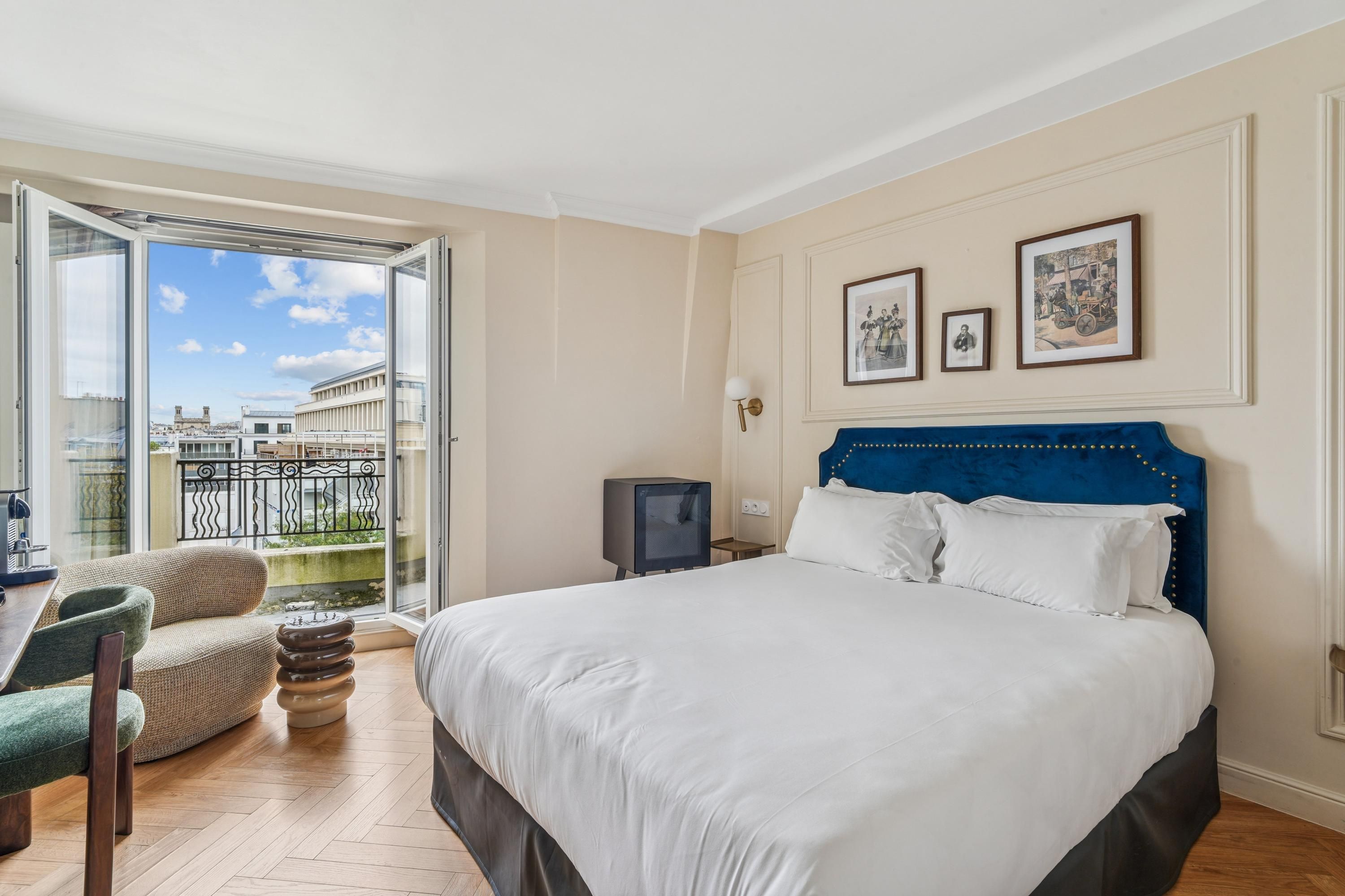 هوتل كليري - باريس - غرفة نوم