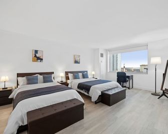 Sleep 6 Stylish 1br 2ba Beachfront Cozysuites - 大西洋城 - 臥室