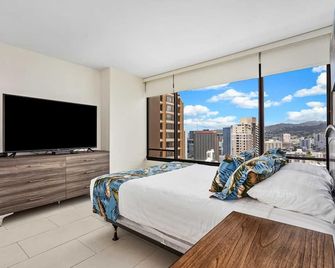 Monthly Discovery Bay 3717 Mountain/City Views 2 Bd 1Ba 2 Queen Beds - Honolulu - Bedroom
