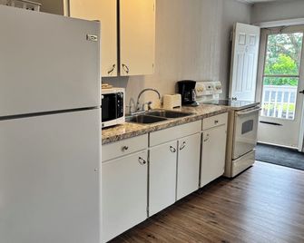 Serene, Waterfront 1-bedroom apartment with AC on the Rainy River. Sleeps 4 - Baudette - Kitchen