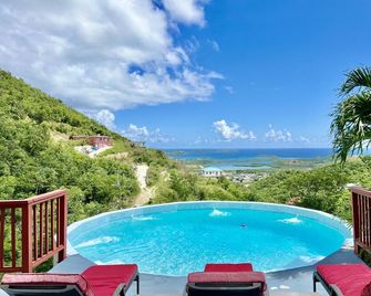 Breathtaking Panoramic Views Of The Caribbean Sea From This Luxury Villa - Saint Thomas Island - Pool