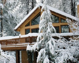 Privacy! One & 1/2 acre with wrap around deck. Backs the National Forest. - Pine - Building