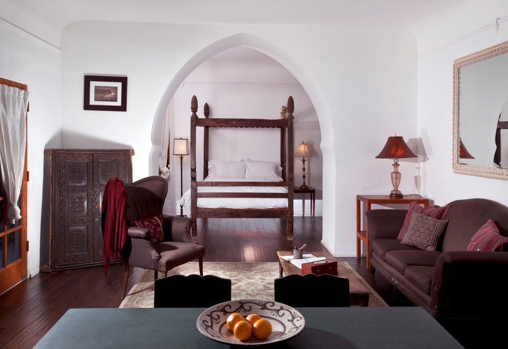 Bedroom view of Korakia Pensione