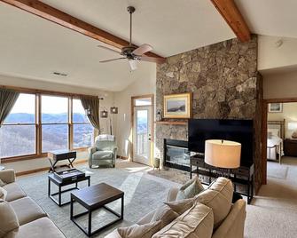 Blue Ridge Mountain Air Retreat with epic mountain views! - Burnsville - Living room