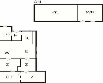 4 person holiday home in Thisted-By Traum - Thisted - Floorplan