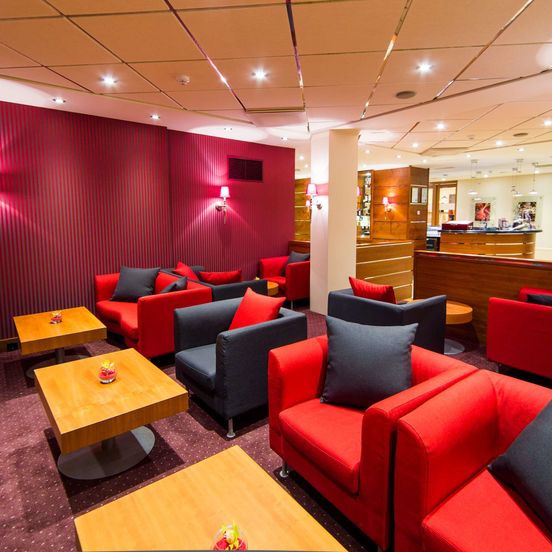 Lounge view of Radisson Blu Ridzene Hotel, Riga