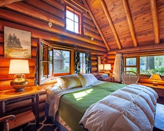 Authentic Adirondack Experience Lakeside Log Cabins - Indian Lake - Bedroom