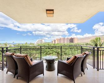 Fifth Floor Upgraded Villa With Sunset View - Beach Tower At Ko Olina Beach Villas Resort - Kapolei - Balcony