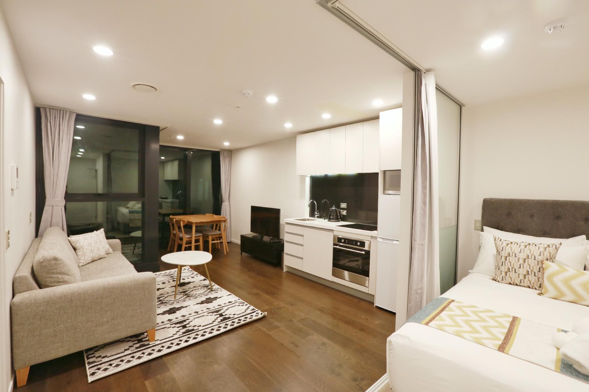 Everest Serviced Apartments on Albert - Auckland - Sala de estar