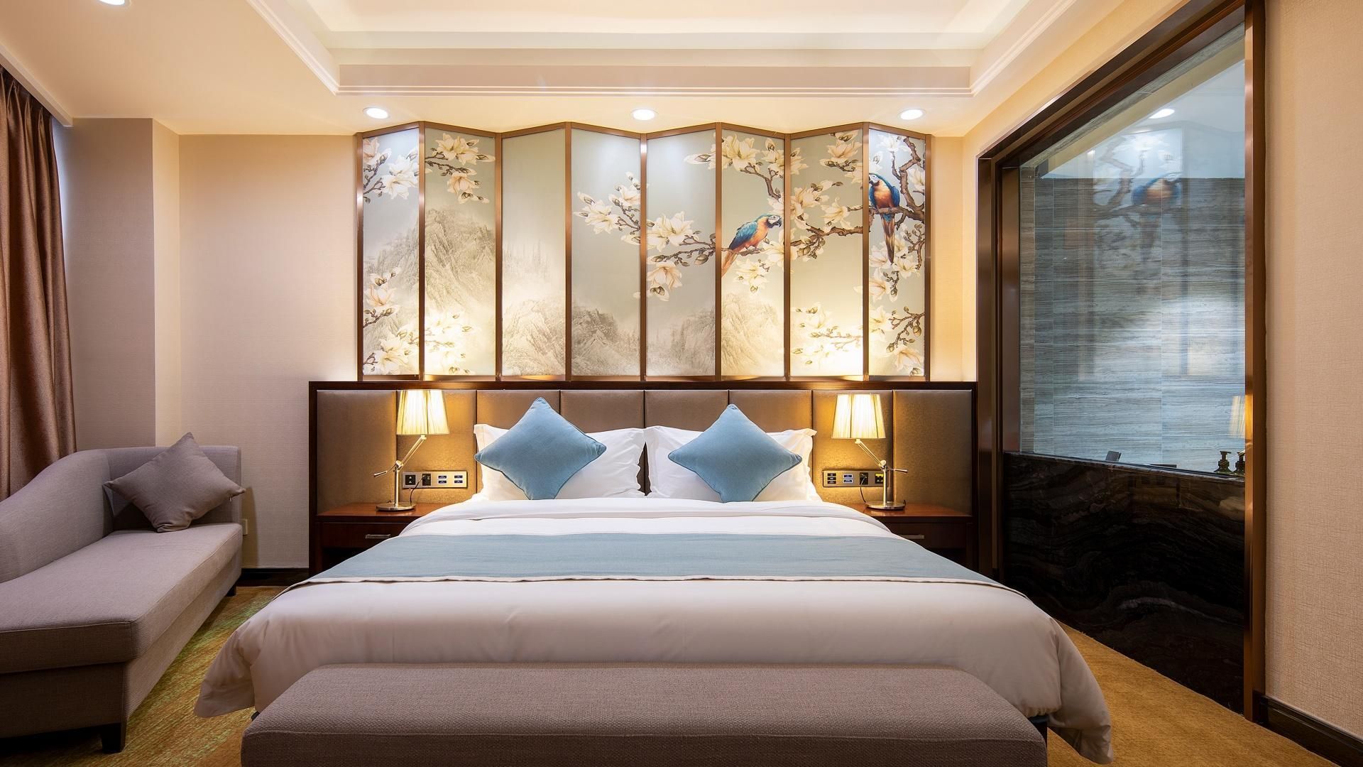 Jinshang Hotel - Chengdu High-tech Zone Zhangjiasi Metro Station Branch - Chengdu - Bedroom