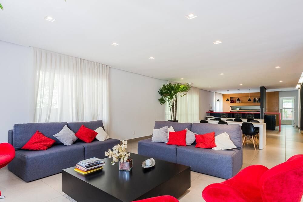 Ap New 2 Suites Have. Gourmet Full Leisure. Morumbi Town / South Garden Shoppings - סאו פאולו - סלון