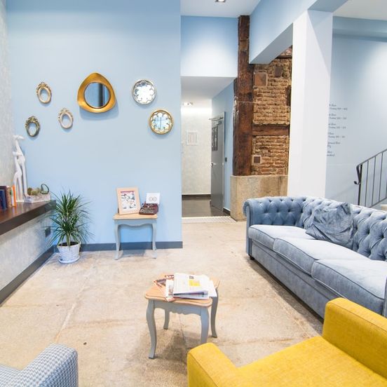 Living room view of Petit Palace Plaza del Carmen